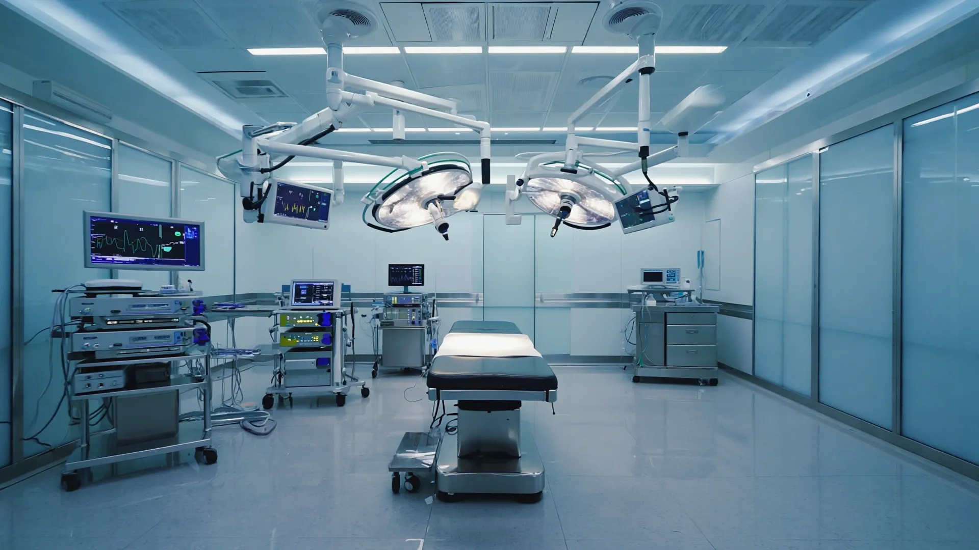 Modern surgical suite with advanced medical equipment for bariatric procedures