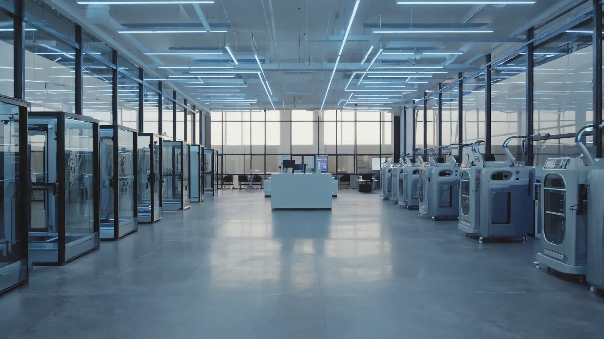 Modern biohacking wellness center with advanced recovery equipment